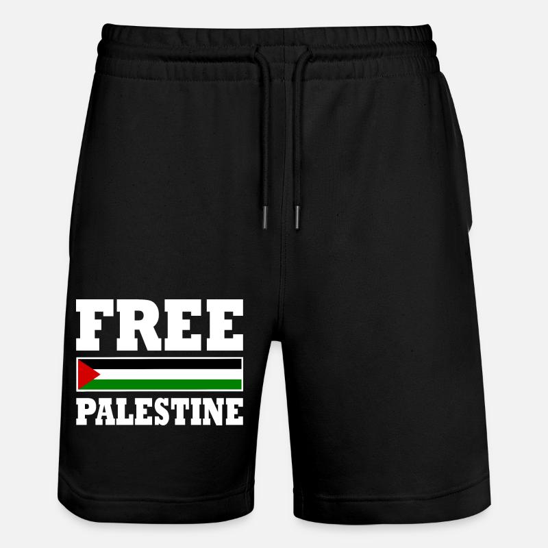 Free palestine - Short de jogging bio TRAINER Stanley/Stella unisexe - noir