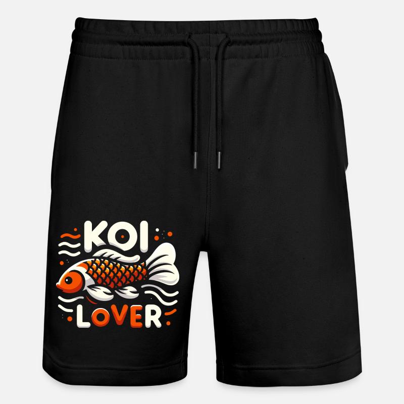 Koi Lover - Stanley/Stella Unisex Bio Joggingshorts Trainer  - Schwarz