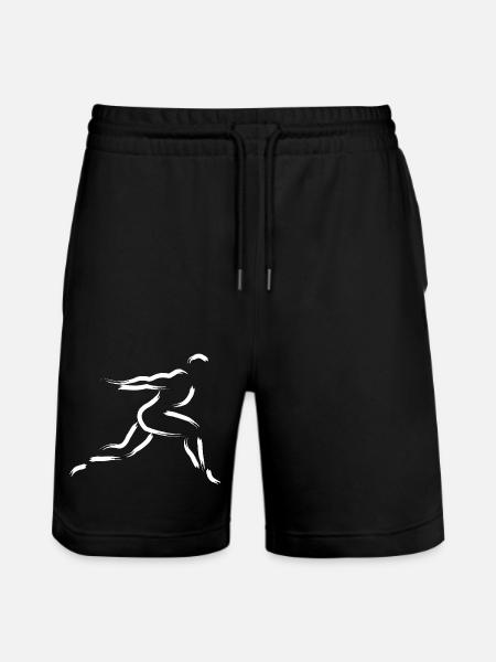 Sprinter - Stanley/Stella Trainer Unisex Organic Jogging Shorts - black