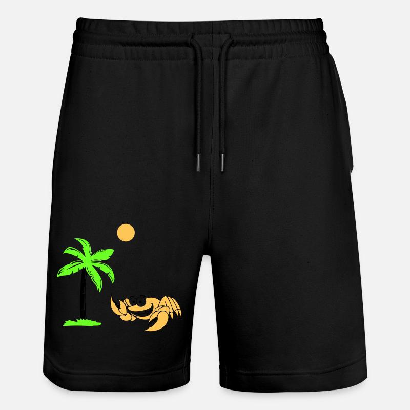 krebs palme - Stanley/Stella Unisex Bio Joggingshorts Trainer  - Schwarz
