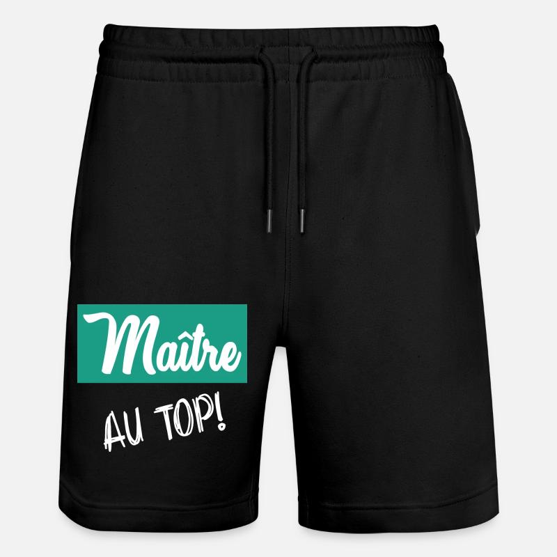 MASTER. MASTER - Stanley/Stella Trainer Unisex Organic Jogging Shorts - black