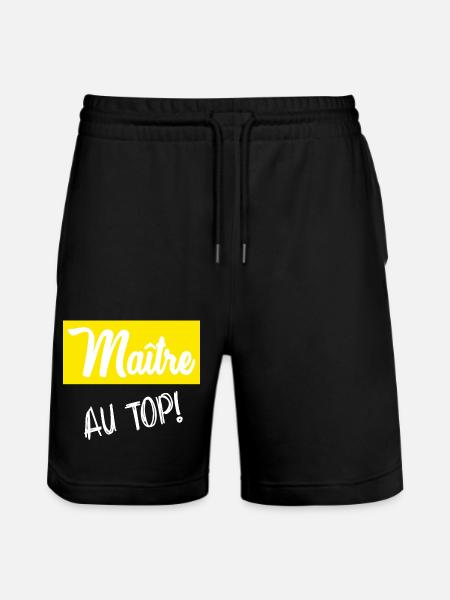 MASTER. MASTER. HUMOR - Stanley/Stella Trainer Unisex Organic Jogging Shorts - black