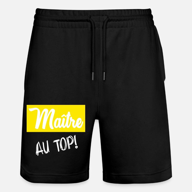 MASTER. MASTER. HUMOR - Stanley/Stella Trainer Unisex Organic Jogging Shorts - black