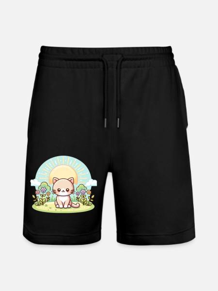 chat mignon - Short de jogging bio TRAINER Stanley/Stella unisexe - noir