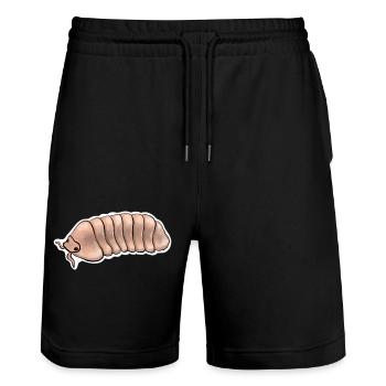 Cubaris Murina Papaya Isopods - Stanley/Stella Unisex Bio Joggingshorts Trainer  - Schwarz - Vorne - Nik (191cm) & Marisol (170cm)