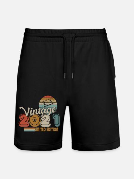 2021 - Stanley/Stella Unisex Bio Joggingshorts Trainer - Schwarz