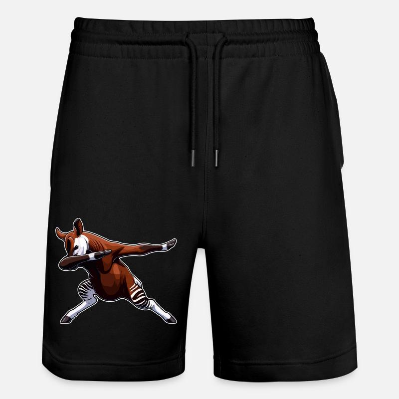 Okapi Animal Mignon Okapi - Short de jogging bio TRAINER Stanley/Stella unisexe - noir