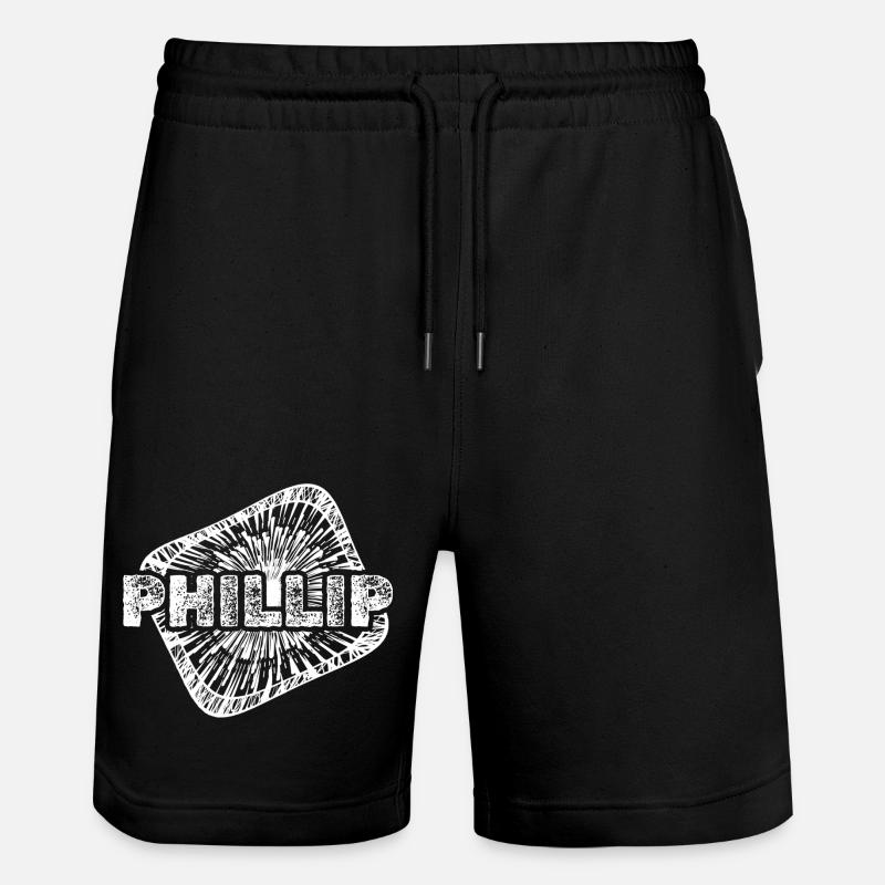 Phillip as a birth - Stanley/Stella Trainer Unisex Organic Jogging Shorts - black