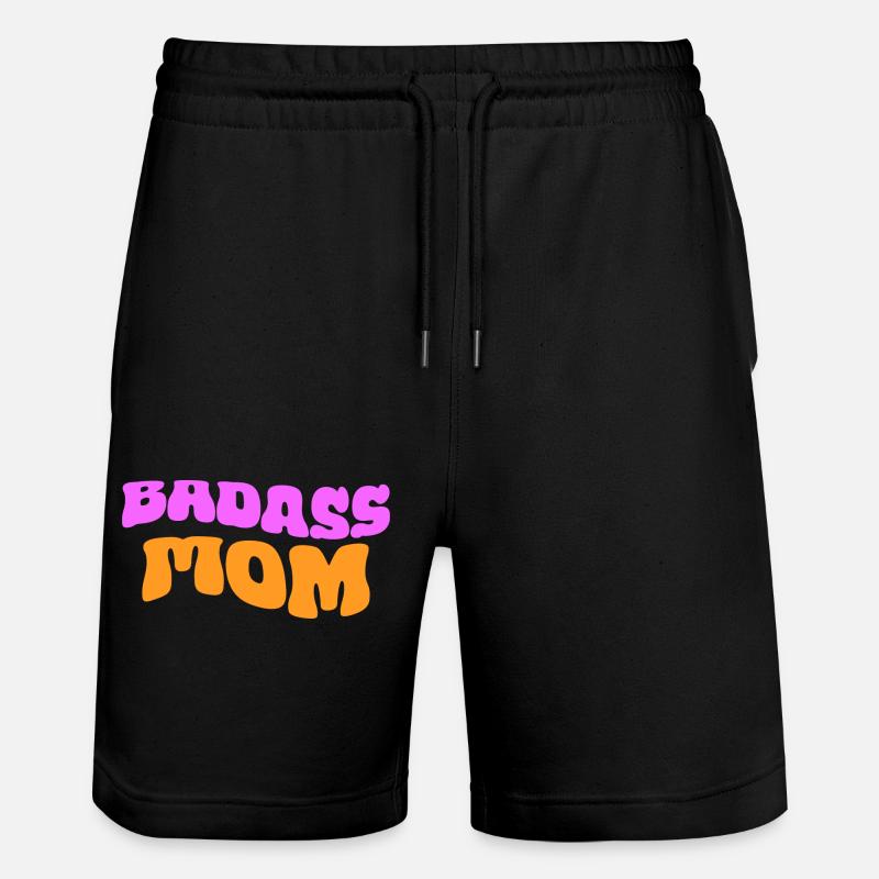Maman badass - Short de jogging bio TRAINER Stanley/Stella unisexe - noir
