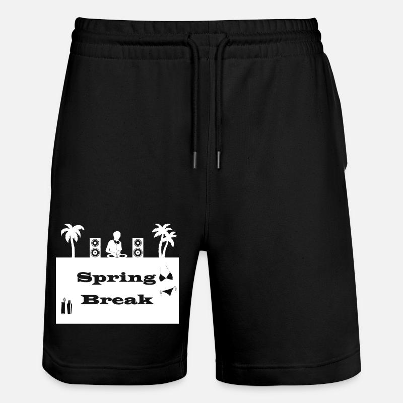 spring break blanc - Short de jogging bio TRAINER Stanley/Stella unisexe - noir