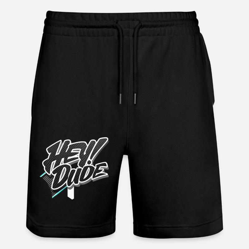 hey Kumpel - Stanley/Stella Unisex Bio Joggingshorts Trainer  - Schwarz