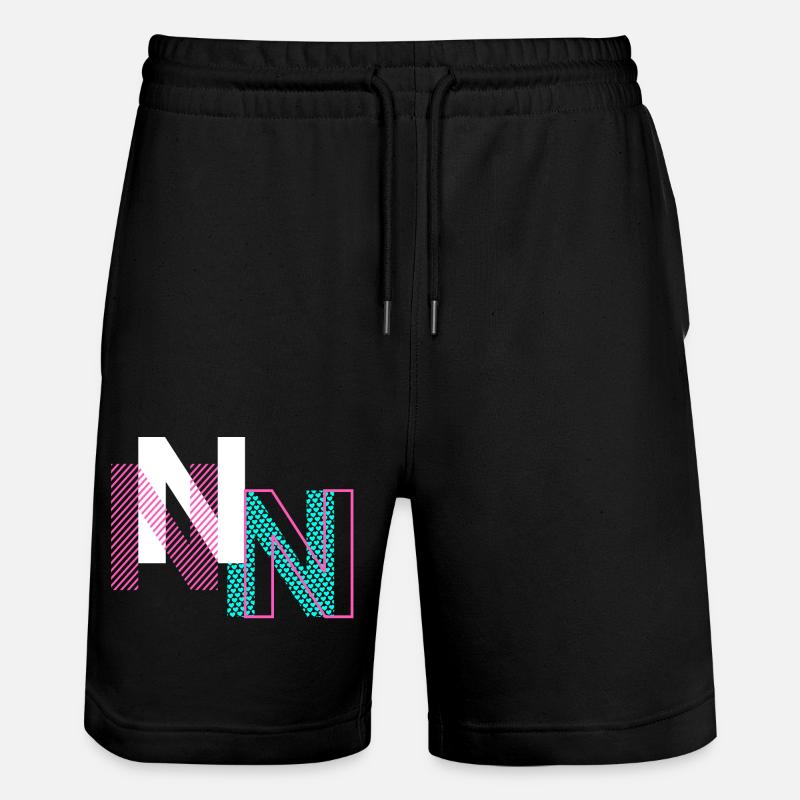 Conception de la lettre N - Short de jogging bio TRAINER Stanley/Stella unisexe - noir