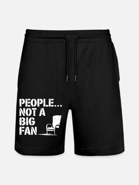 Not a fan of humans - Stanley/Stella Trainer Unisex Organic Jogging Shorts - black