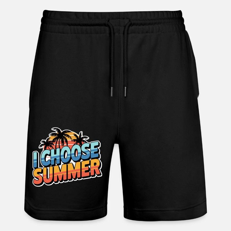 Wählen Sie den Sommer - Stanley/Stella Unisex Bio Joggingshorts Trainer  - Schwarz