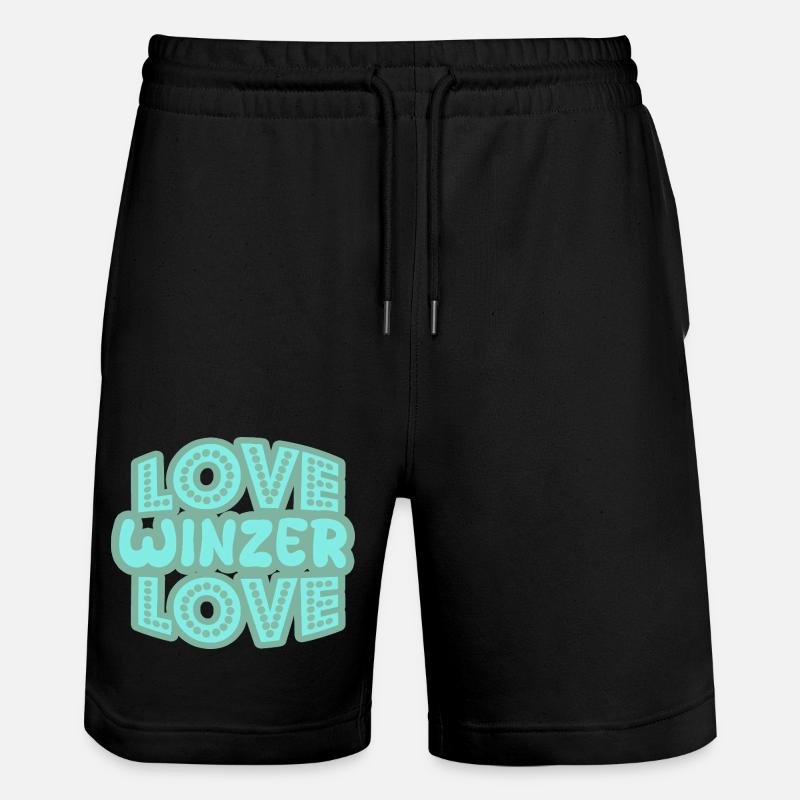 Spruch Winzer - Stanley/Stella Unisex Bio Joggingshorts Trainer  - Schwarz