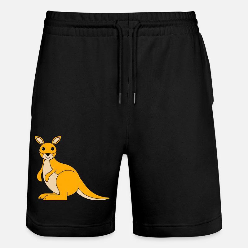 Wallaby - Stanley/Stella Unisex Bio Joggingshorts Trainer  - Schwarz