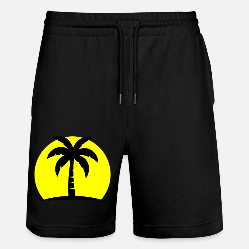 Palm Tree Beach Soleil - Short de jogging bio TRAINER Stanley/Stella unisexe - noir