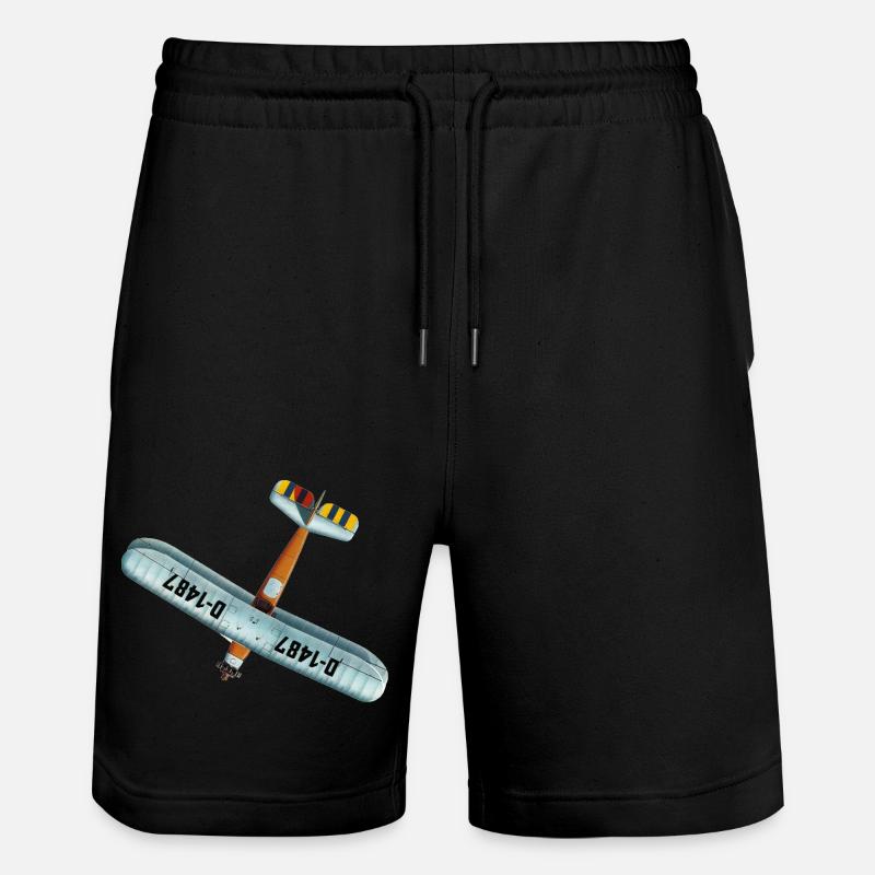 Udet Flieger 02 - Stanley/Stella Trainer Unisex Organic Jogging Shorts - black