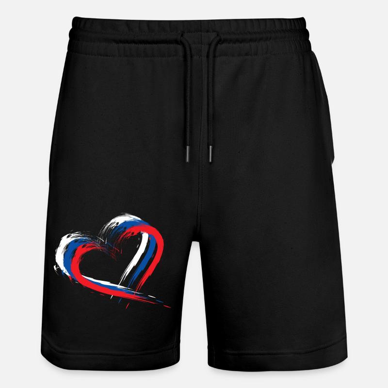 Slowakei - Stanley/Stella Unisex Bio Joggingshorts Trainer  - Schwarz