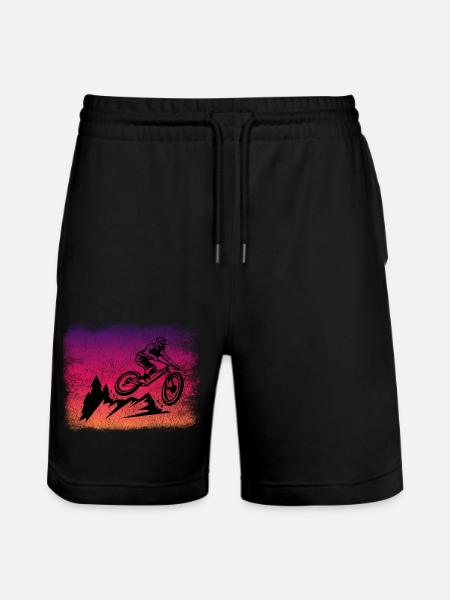 Downhill VTT simple trail - Short de jogging bio TRAINER Stanley/Stella unisexe - noir