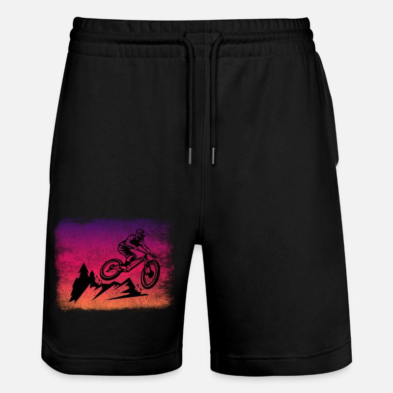 Downhill VTT simple trail - Short de jogging bio TRAINER Stanley/Stella unisexe - noir