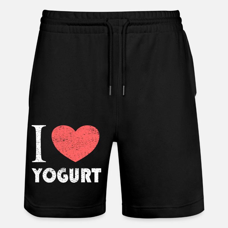 J’adore le yogourt - Short de jogging bio TRAINER Stanley/Stella unisexe - noir