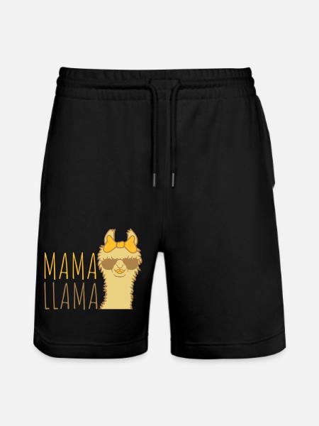 Mrs Mama Llama sunglasses - Stanley/Stella Trainer Unisex Organic Jogging Shorts - black