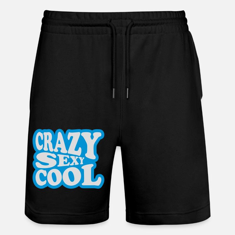 crazy sexy cool Design - Stanley/Stella Unisex Bio Joggingshorts Trainer  - Schwarz