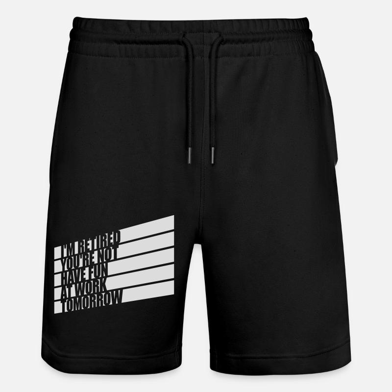 have fun at work - Stanley/Stella Unisex Bio Joggingshorts Trainer  - Schwarz
