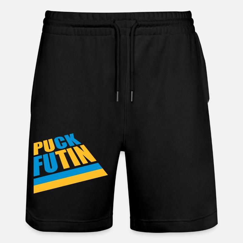 Conception du logo Puck Futin - Short de jogging bio TRAINER Stanley/Stella unisexe - noir