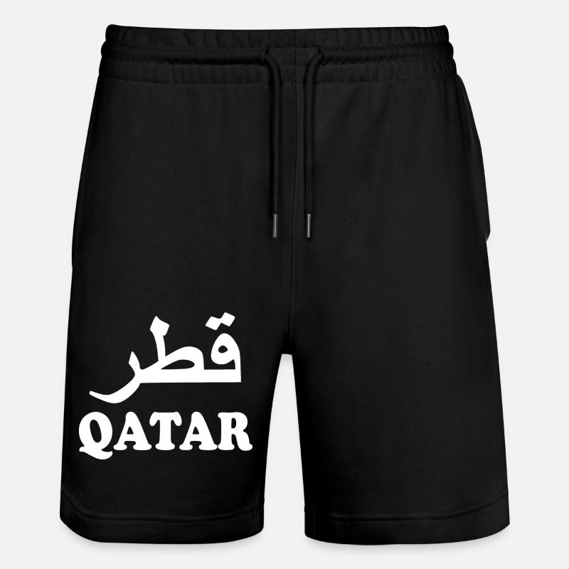 Qatar - Short de jogging bio TRAINER Stanley/Stella unisexe - noir