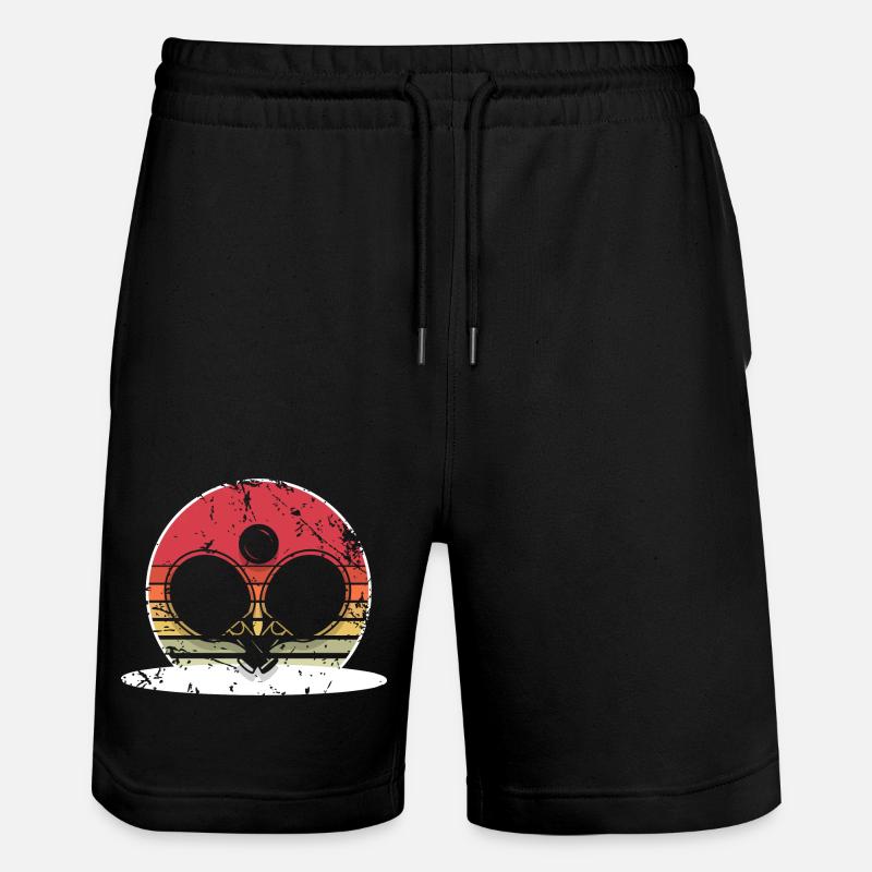 Ping-pong - Short de jogging bio TRAINER Stanley/Stella unisexe - noir