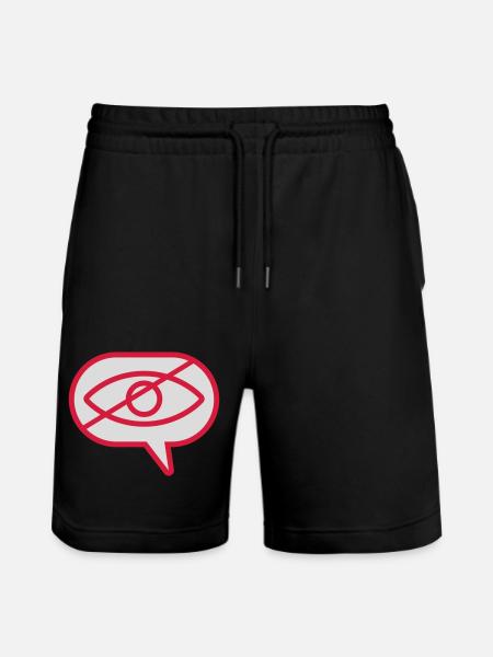Do not see visual eye - Stanley/Stella Trainer Unisex Organic Jogging Shorts - black