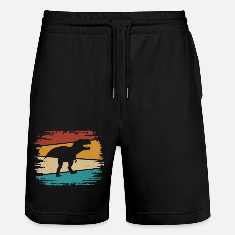 T-Rex - Stanley/Stella Unisex Bio Joggingshorts Trainer  - Schwarz