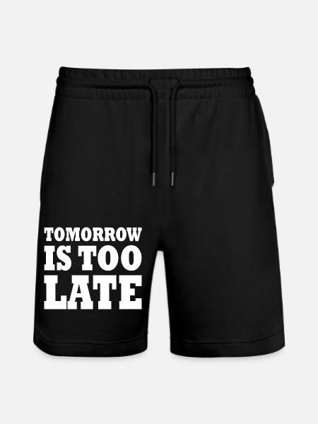 Tomorrow is too late - Short de jogging bio TRAINER Stanley/Stella unisexe - noir