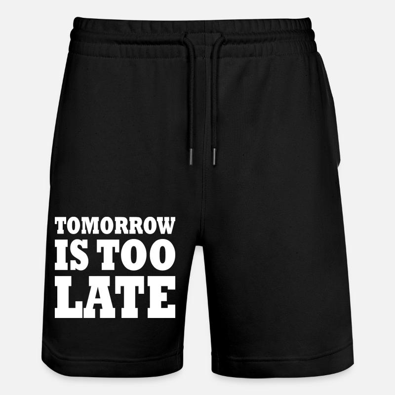 Tomorrow is too late - Short de jogging bio TRAINER Stanley/Stella unisexe - noir
