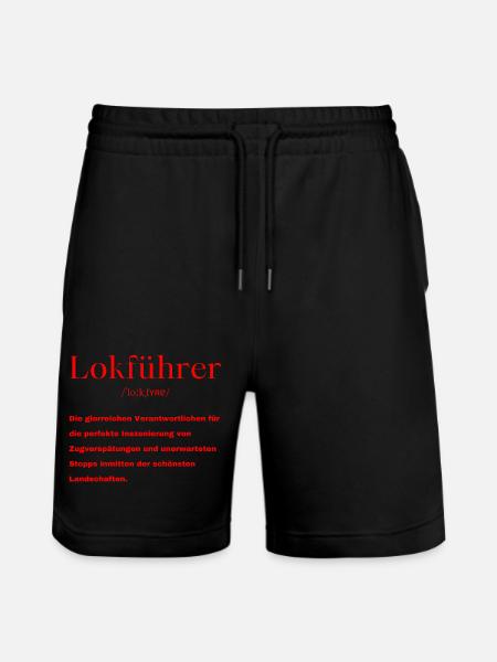 Lokführer Definition - Stanley/Stella Unisex Bio Joggingshorts Trainer  - Schwarz