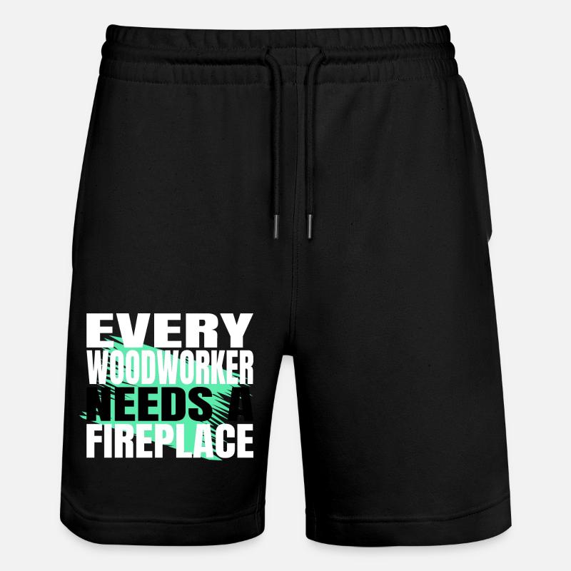 jokes badge present idea tools - Stanley/Stella Unisex Bio Joggingshorts Trainer - Schwarz