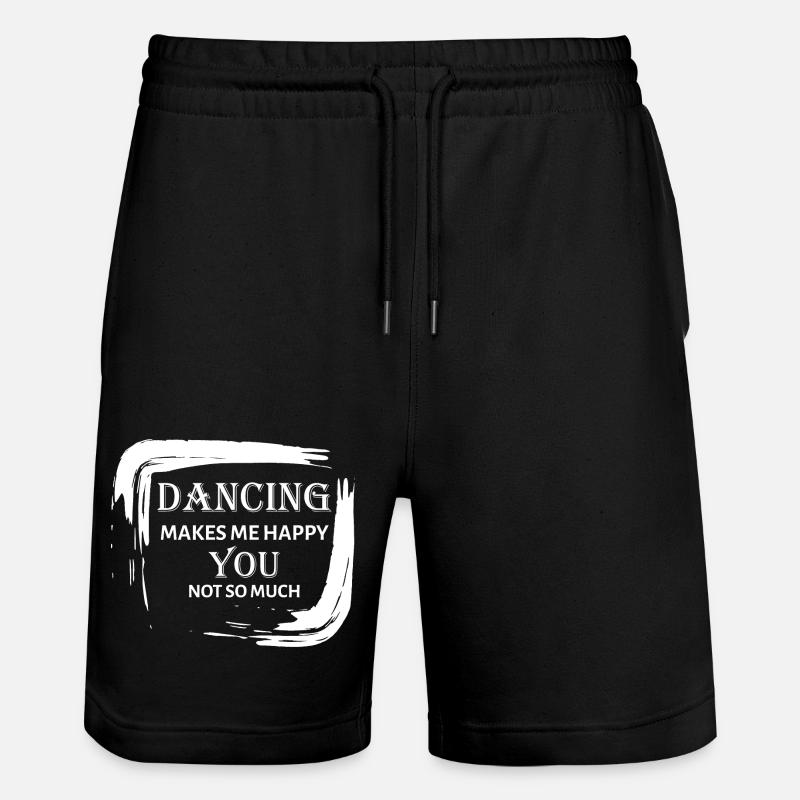 Dancing Dance Music - Stanley/Stella Trainer Unisex Organic Jogging Shorts - black