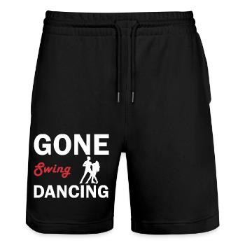 Danse Musique de danse - Short de jogging bio TRAINER Stanley/Stella unisexe - noir - Devant - Nik (191cm) & Marisol (170cm)