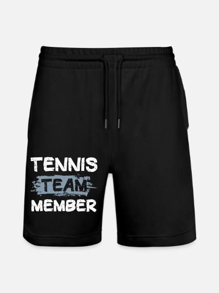 Tennis Team - Stanley/Stella Trainer Unisex Organic Jogging Shorts - black