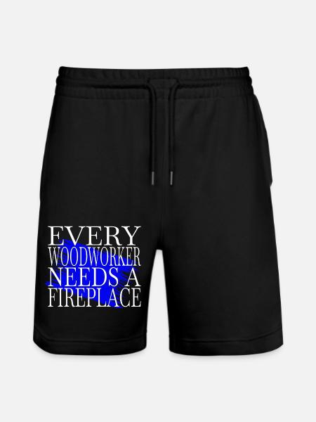 funny carpenter quotes - Stanley/Stella Unisex Bio Joggingshorts Trainer  - Schwarz