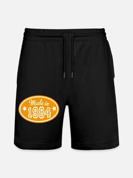 1984 - Stanley/Stella Unisex Bio Joggingshorts Trainer  - Schwarz