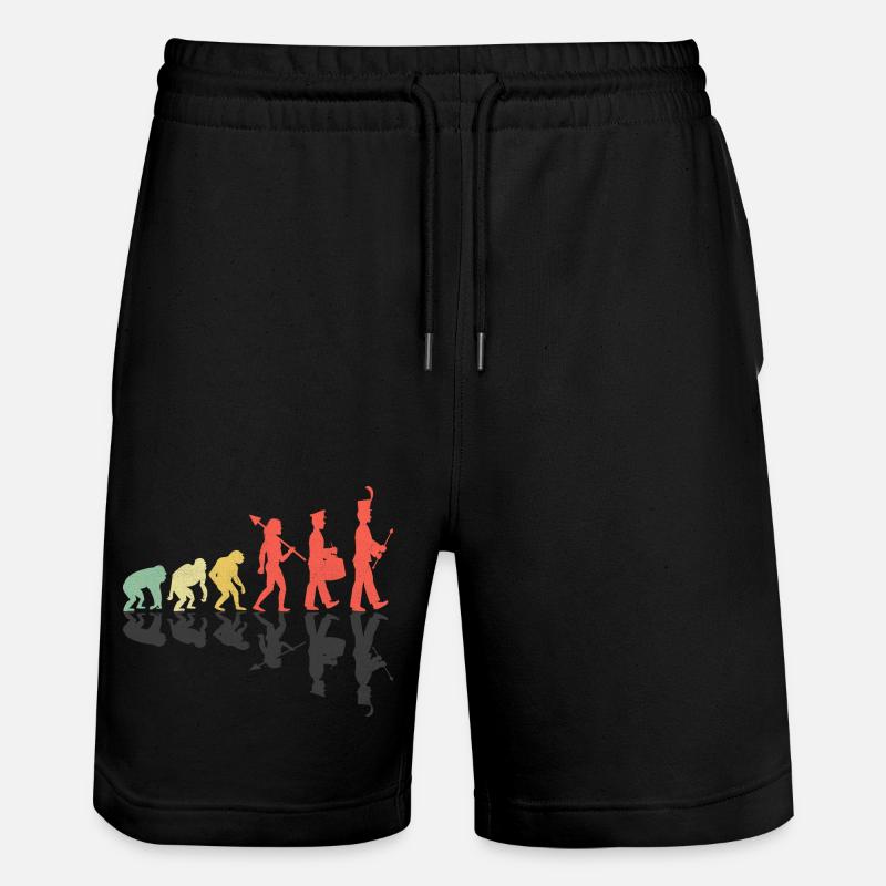 Marching Band Evolution Lustige Marschinstrumente - Stanley/Stella Unisex Bio Joggingshorts Trainer  - Schwarz