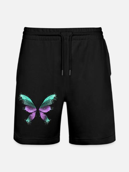 Fairy Wings - Stanley/Stella Trainer Unisex Organic Jogging Shorts - black