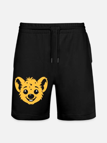 Hyäne - Stanley/Stella Unisex Bio Joggingshorts Trainer  - Schwarz