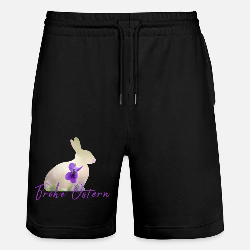 Pâques Joyeuses Pâques - Short de jogging bio TRAINER Stanley/Stella unisexe - noir