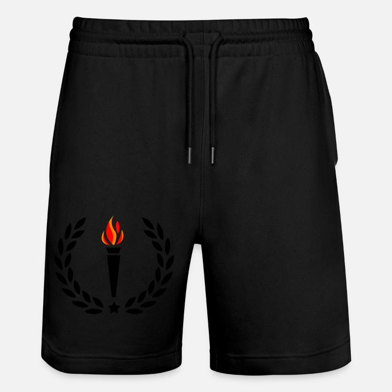 Torche de feu - Short de jogging bio TRAINER Stanley/Stella unisexe - noir