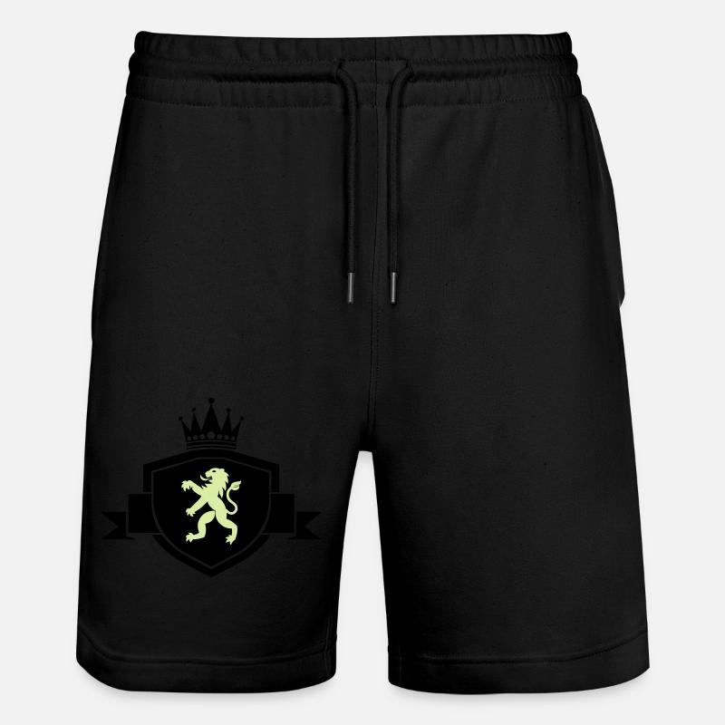 wappen wappentier - Stanley/Stella Unisex Bio Joggingshorts Trainer  - Schwarz