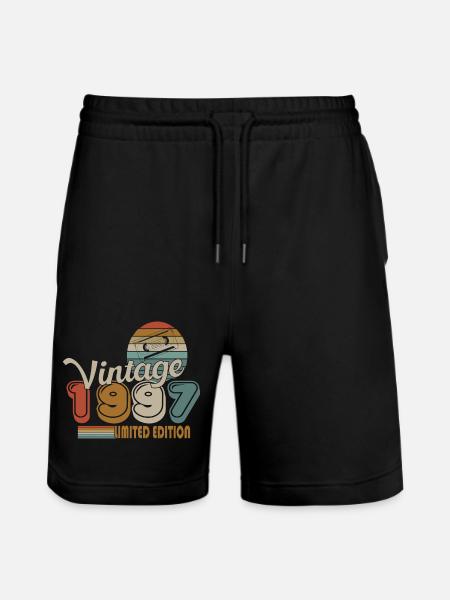 1997 - Stanley/Stella Unisex Bio Joggingshorts Trainer - Schwarz